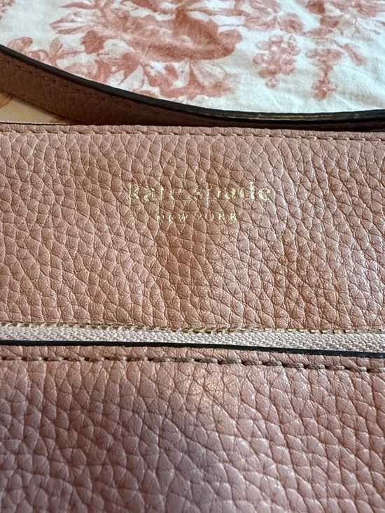 Kate Spade Pebbled Leather Crossbody in Dusty Pink - Picture 3 of 4